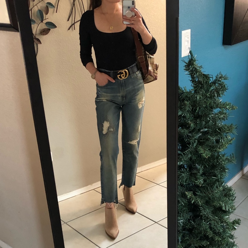 AG Adriano Goldschmied High Rise Straight Size 26